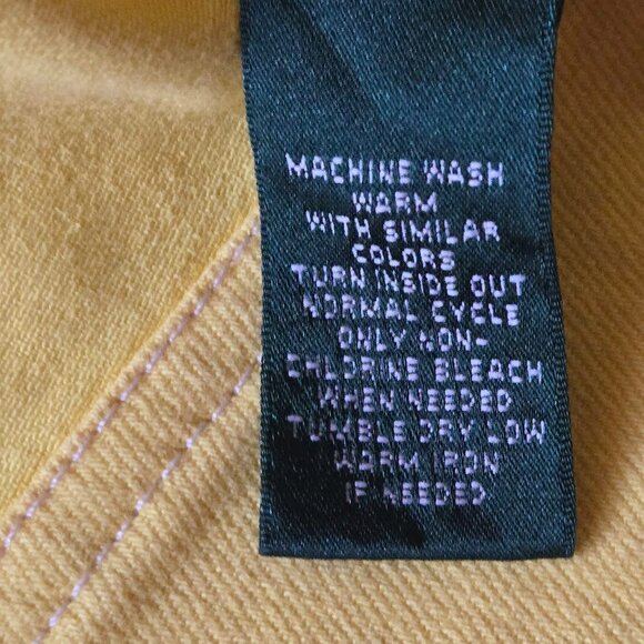 Size Large Ralph Lauren Yellow Full Zip Jacket - Picture 10 of 10